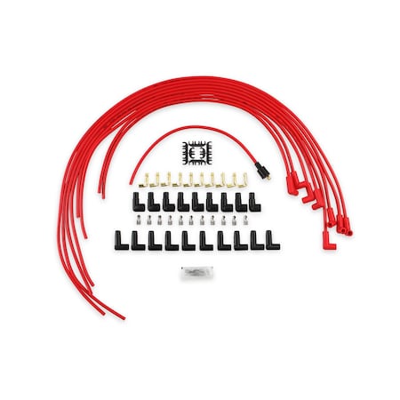 Accel Unassembled, Red, 8 Millimeter Diameter, Silicone, Carbon Graphite Spiral Core 4041R